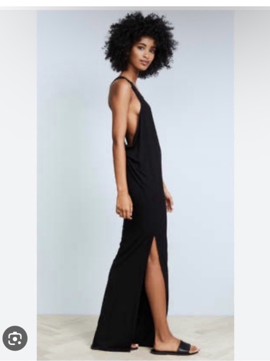 Mikoh Dresses & Skirts - Mikoh Mavericks Black Maxi Dress Coverup Racerback Sz 1/Sm